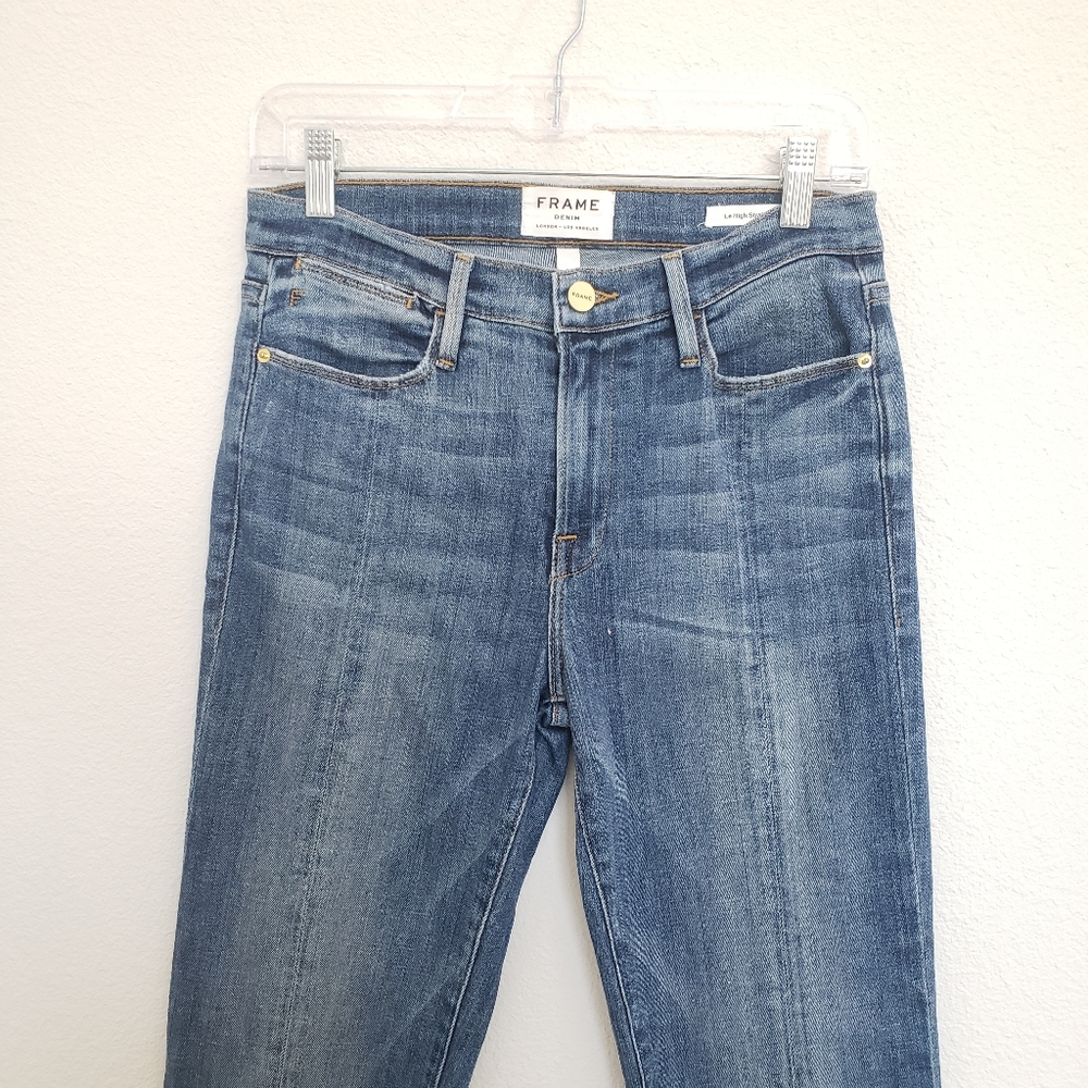 FRAME Denim Le High Rise Straight Jeans Size 28 - Picture 3 of 9
